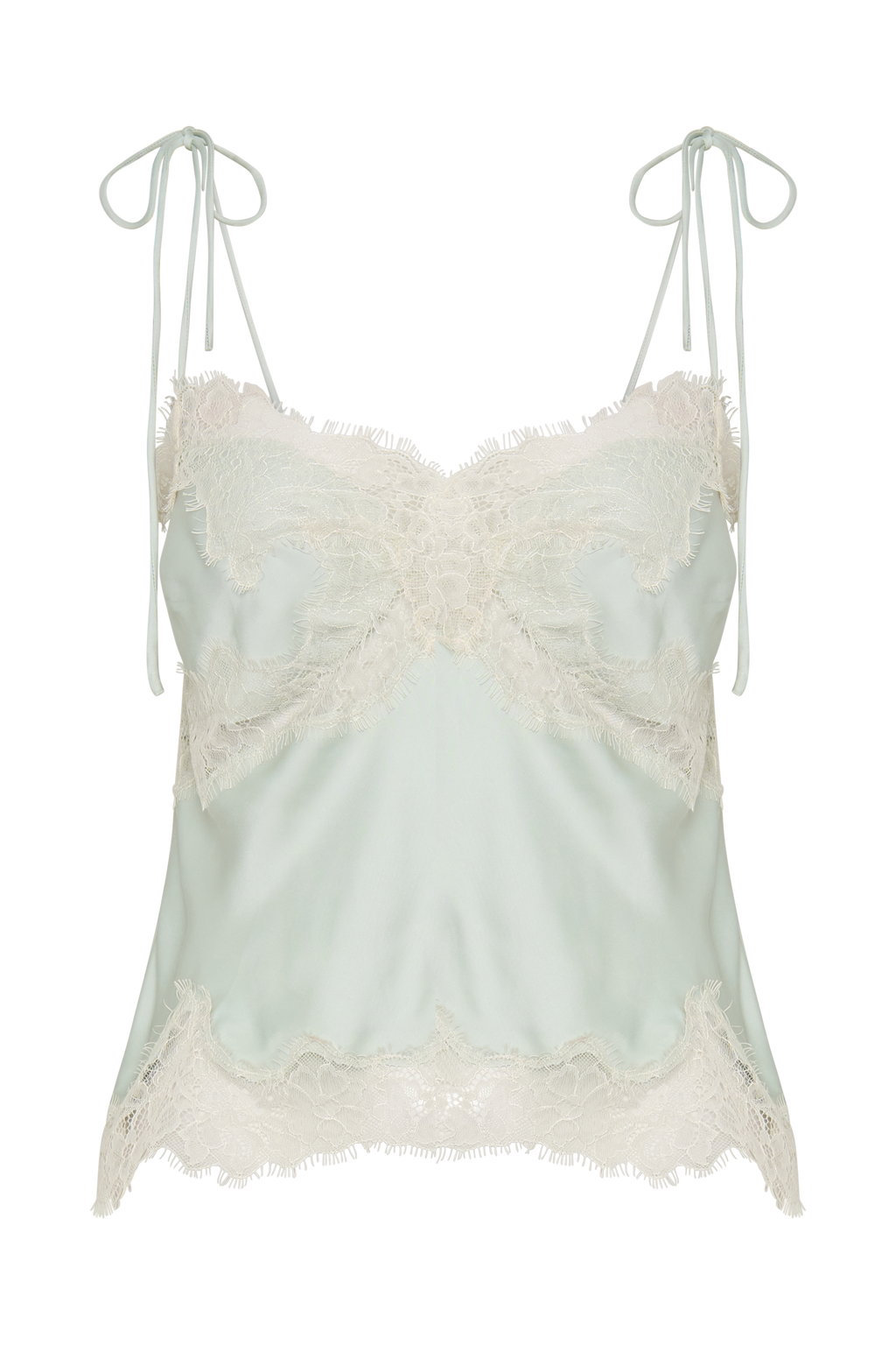 Nina Satin And Lace Camisole in Black/Ivory – Chic&Drifts
