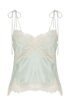 Nina Satin And Lace Camisole in Black/Ivory – Chic&Drifts