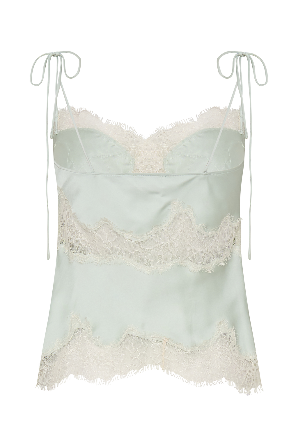 Nina Satin And Lace Camisole in Black/Ivory – Chic&Drifts