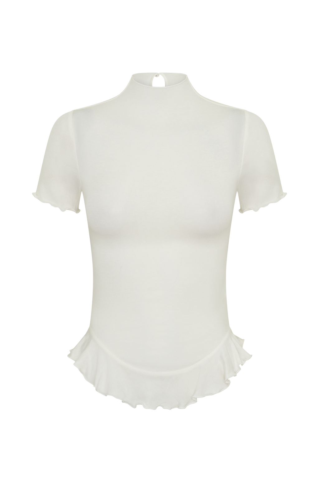 Nira Short Sleeve Ruffle Top in White – Chic&Drifts