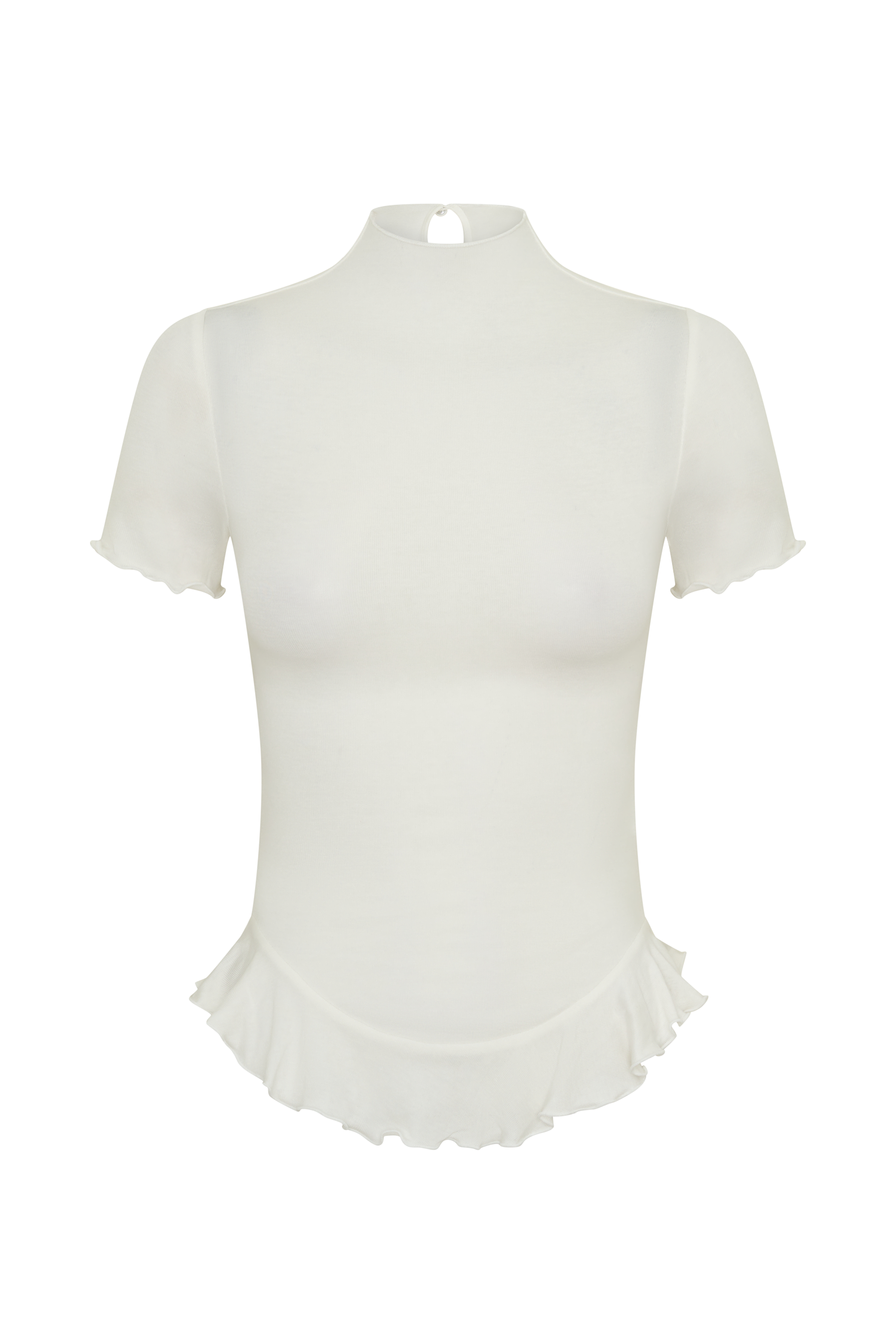 Nira Short Sleeve Ruffle Top in White – Chic&Drifts