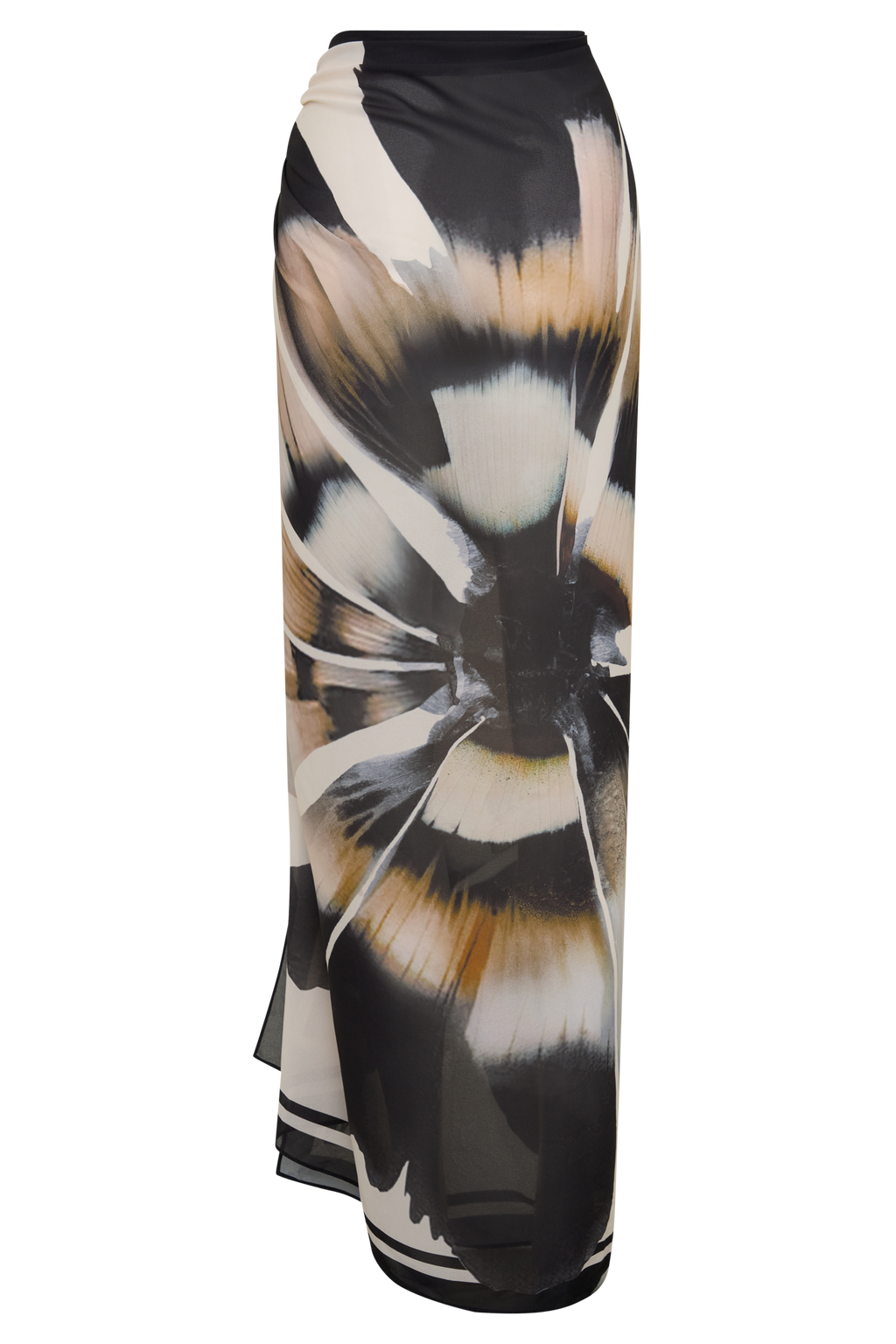 Noa Chiffon Scarf Sarong in Ivory Base Floral Print – Chic&Drifts