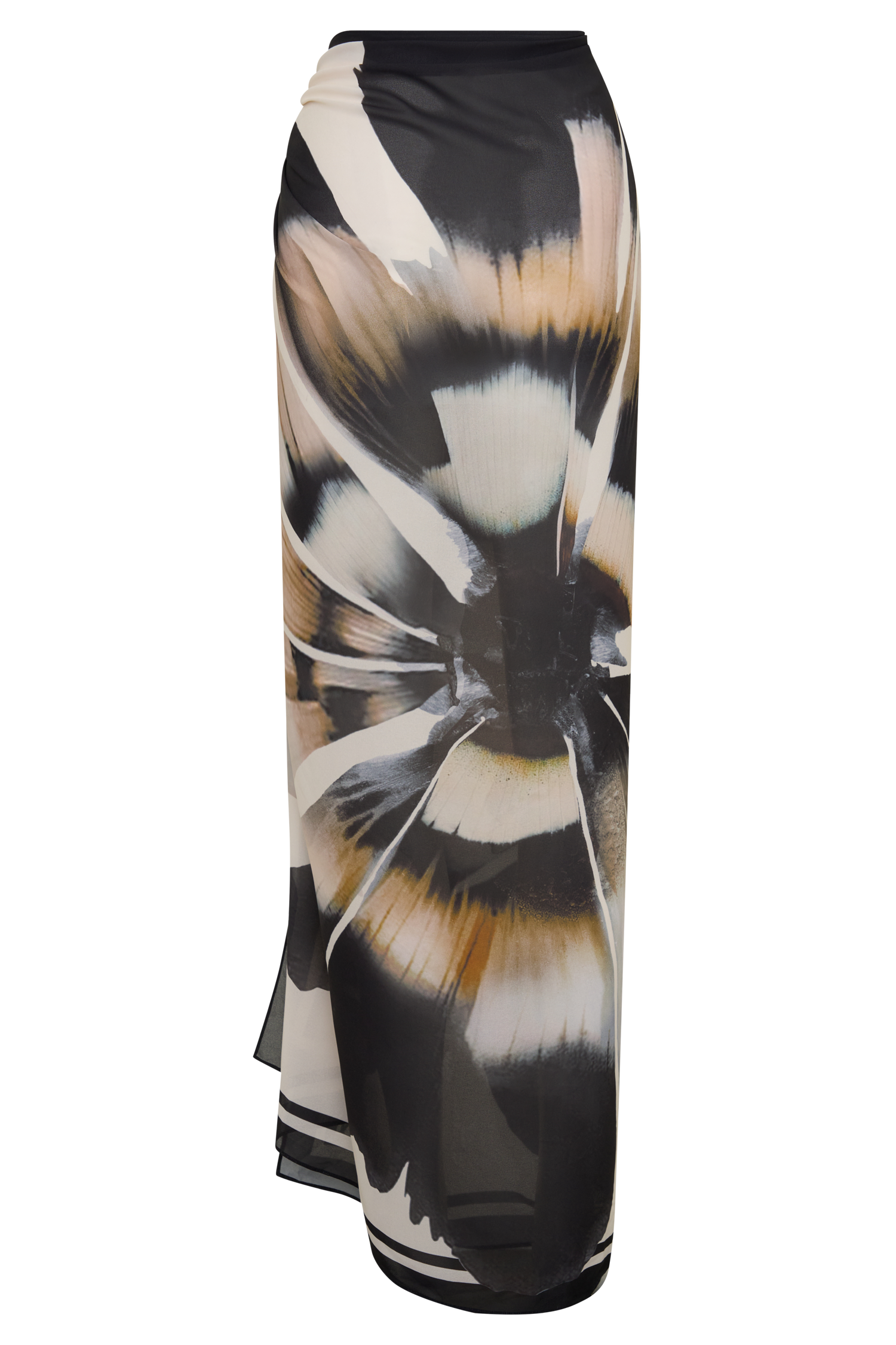 Noa Chiffon Scarf Sarong in Ivory Base Floral Print – Chic&Drifts