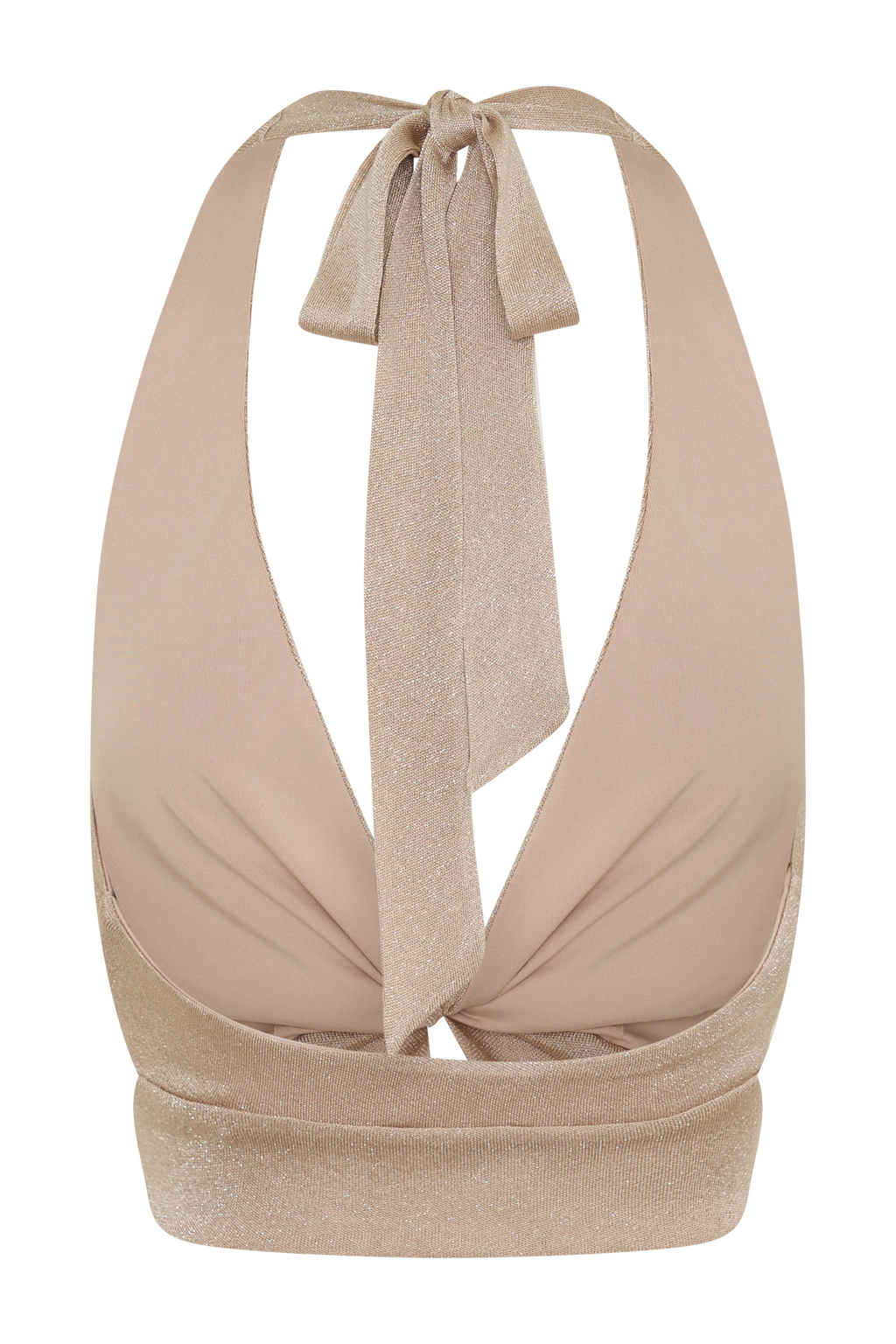 Nola Draped Lurex Halter Top in Gold – Chic&Drifts