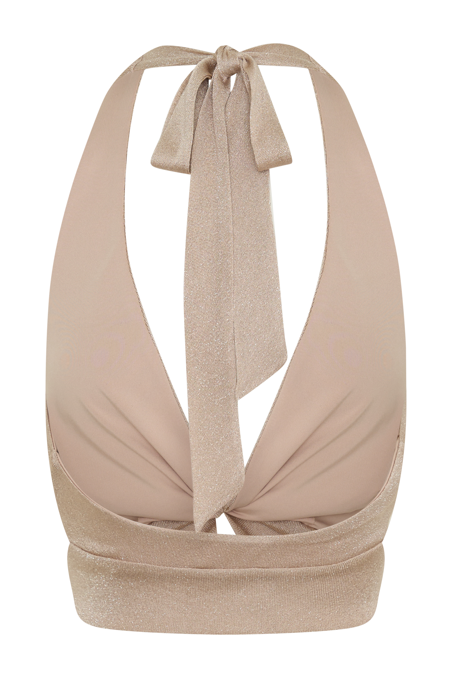 Nola Draped Lurex Halter Top in Gold – Chic&Drifts