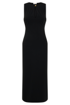 Norah Sleeveless Crepe Midi Dress in Black – Chic&Drifts