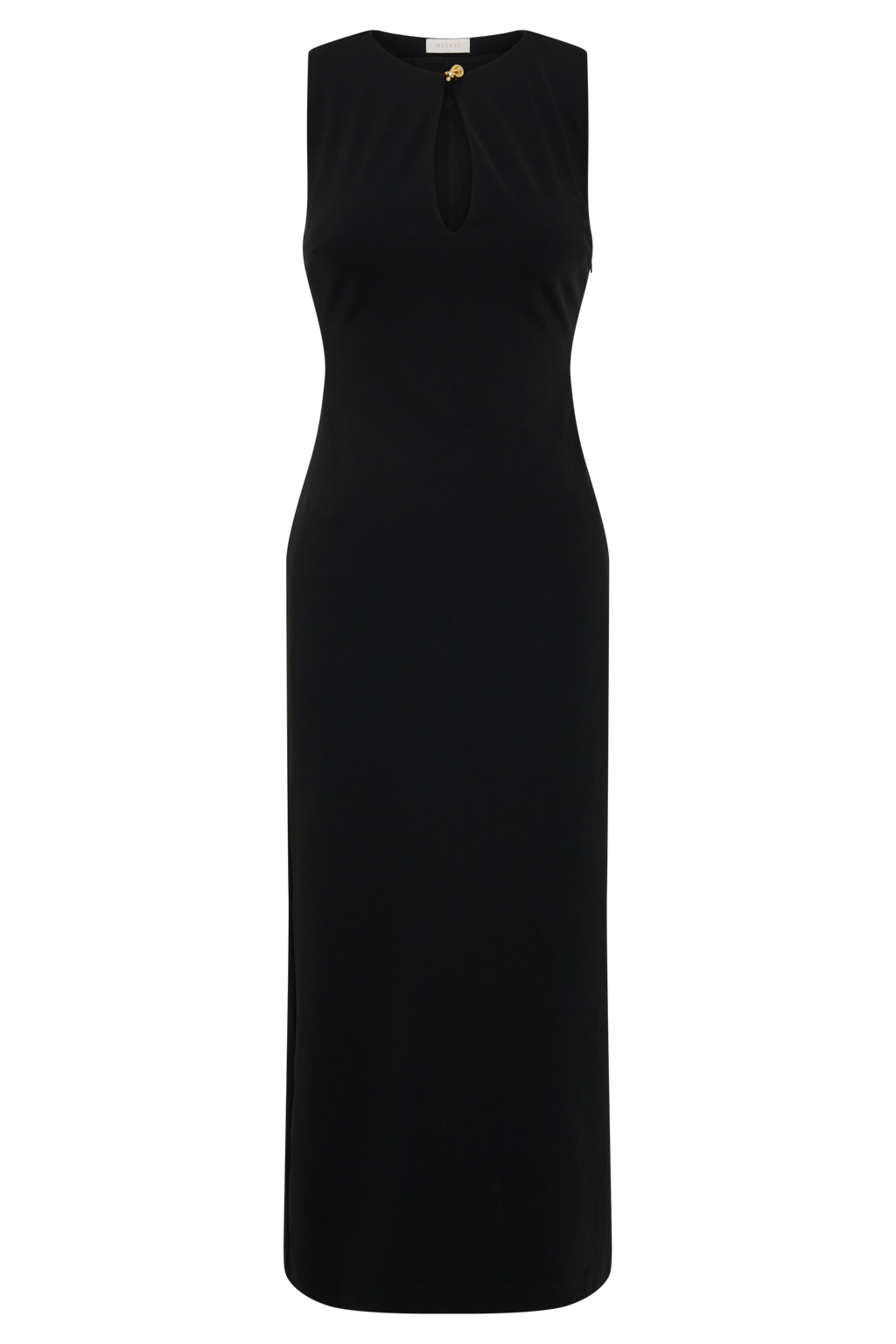 Norah Sleeveless Crepe Midi Dress in Black – Chic&Drifts