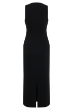 Norah Sleeveless Crepe Midi Dress in Black – Chic&Drifts