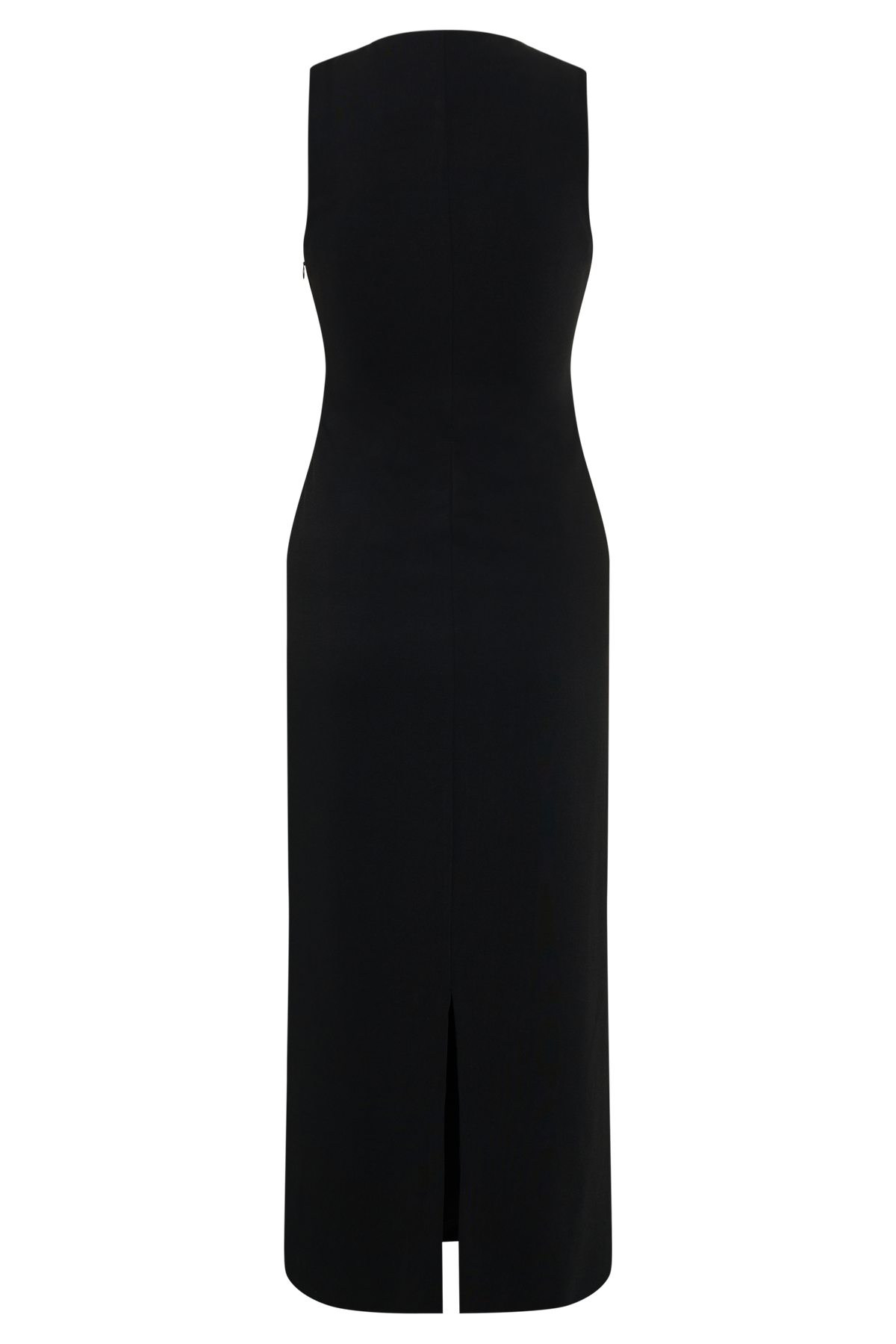 Norah Sleeveless Crepe Midi Dress in Black – Chic&Drifts