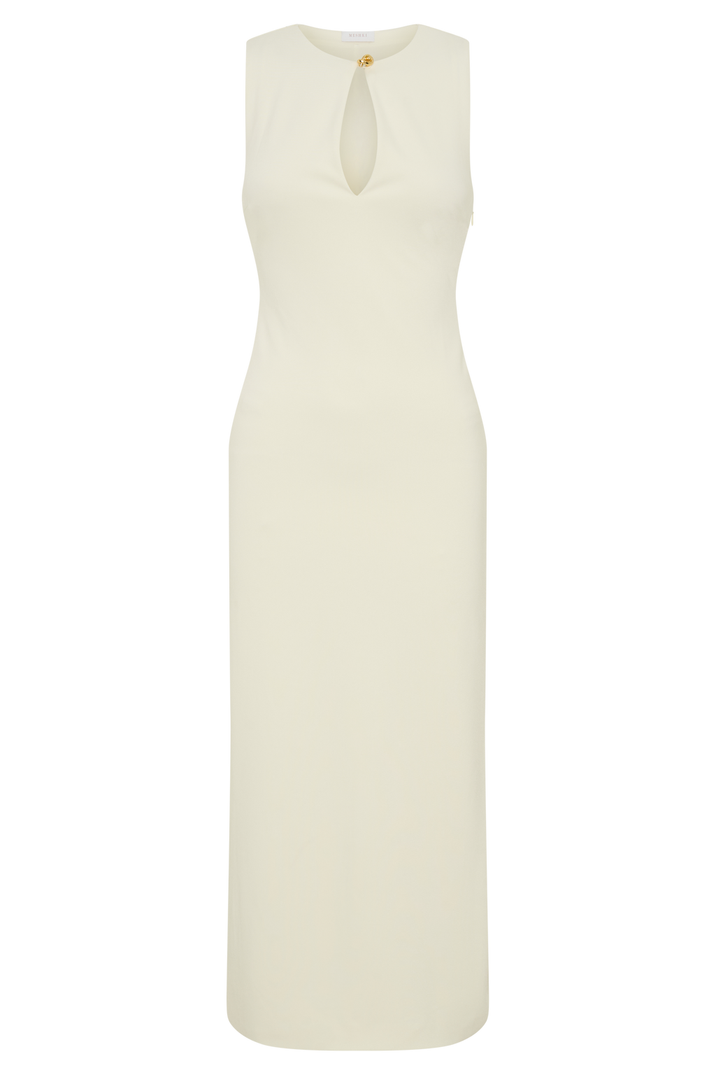 Norah Sleeveless Crepe Midi Dress in Black – Chic&Drifts
