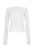 Omari Embroidery Long Sleeve Knit Top in Ivory – Chic&Drifts