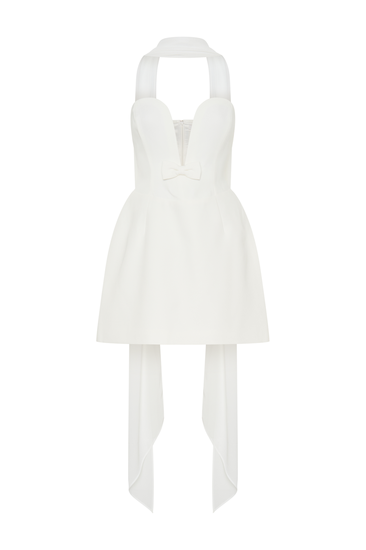 Orellia Strapless Suiting Mini Dress in Ivory – Chic&Drifts