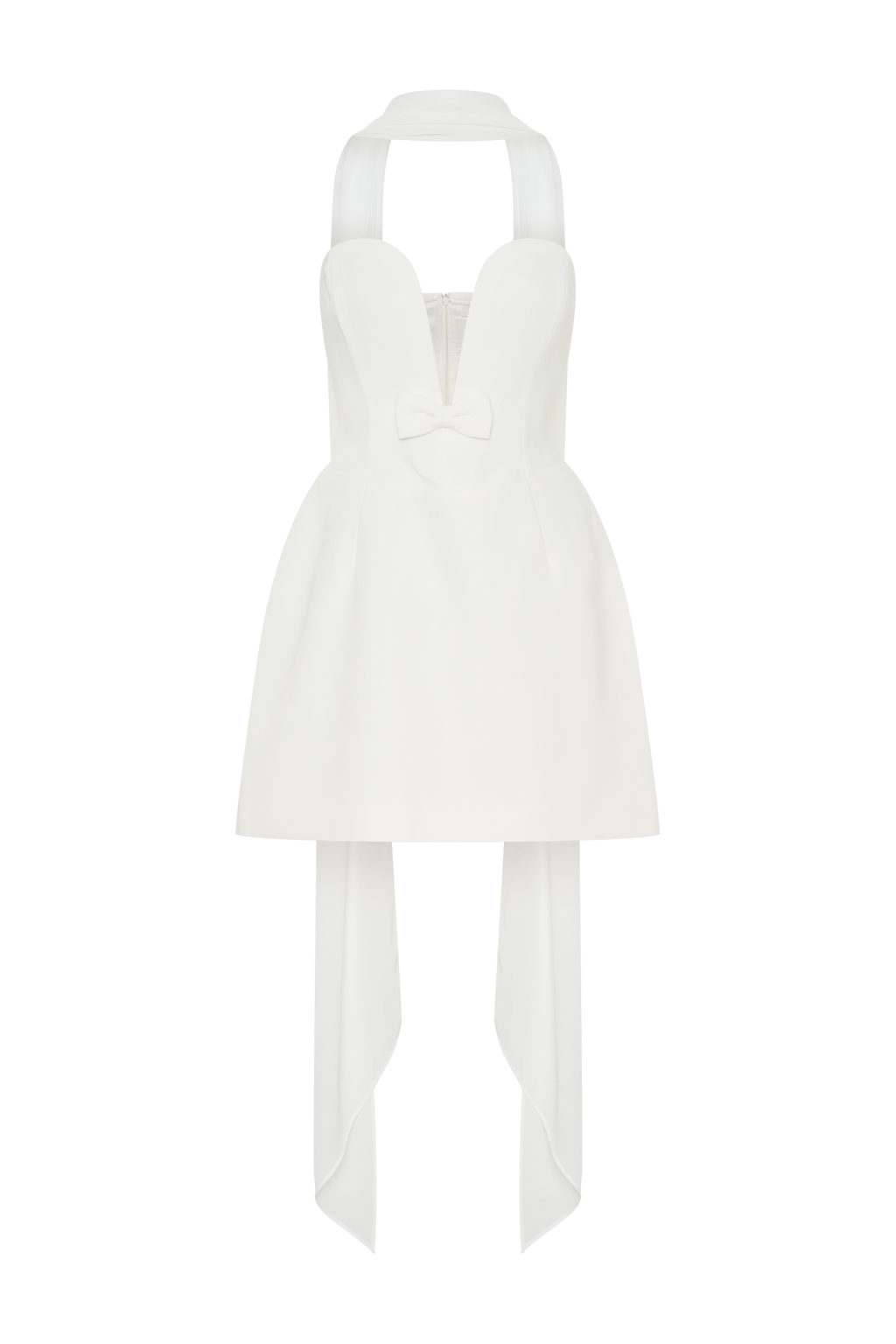 Orellia Strapless Suiting Mini Dress in Ivory – Chic&Drifts