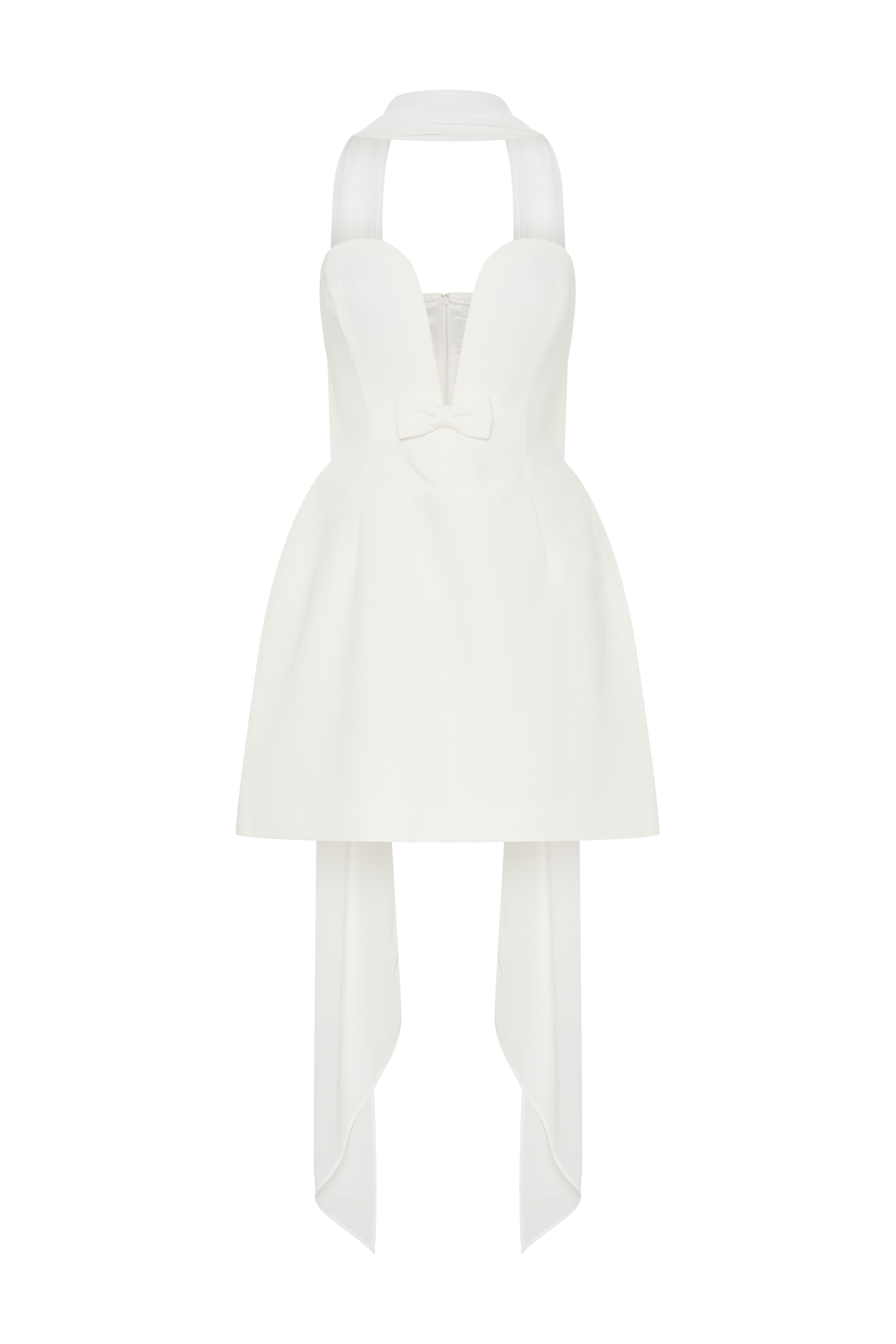 Orellia Strapless Suiting Mini Dress in Ivory – Chic&Drifts