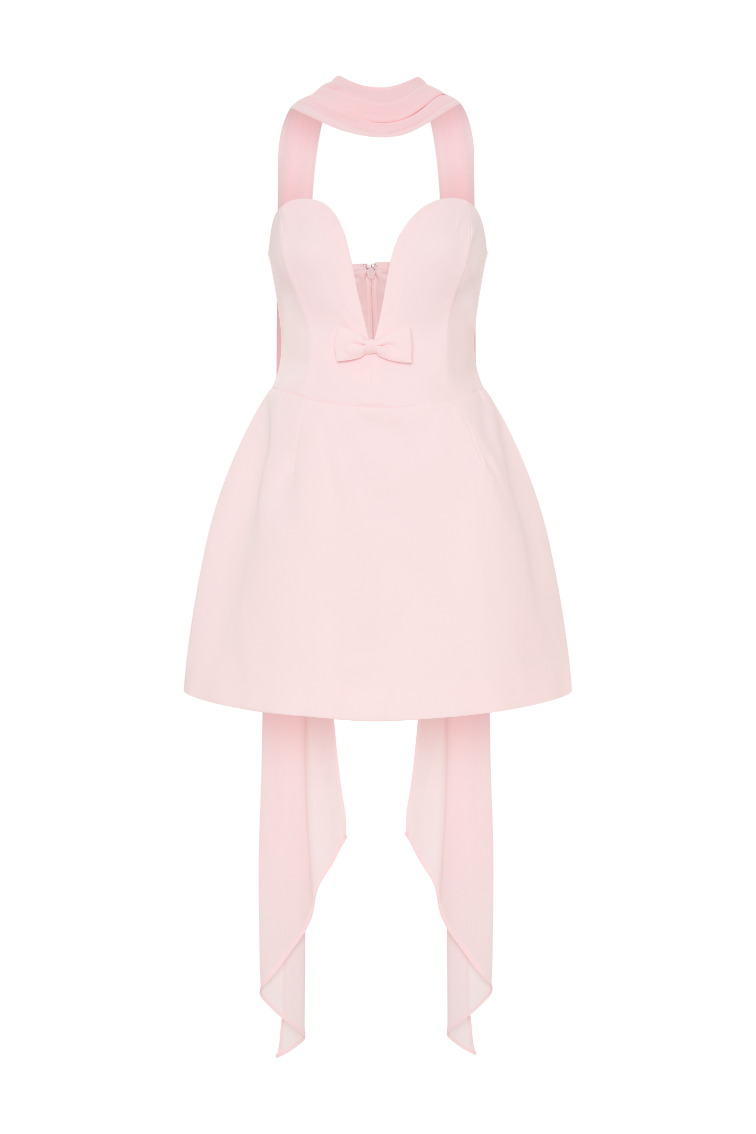 Orellia Strapless Suiting Mini Dress in Soft Pink – Chic&Drifts