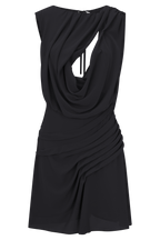 Oria Chiffon Mini Dress in Black – Chic&Drifts