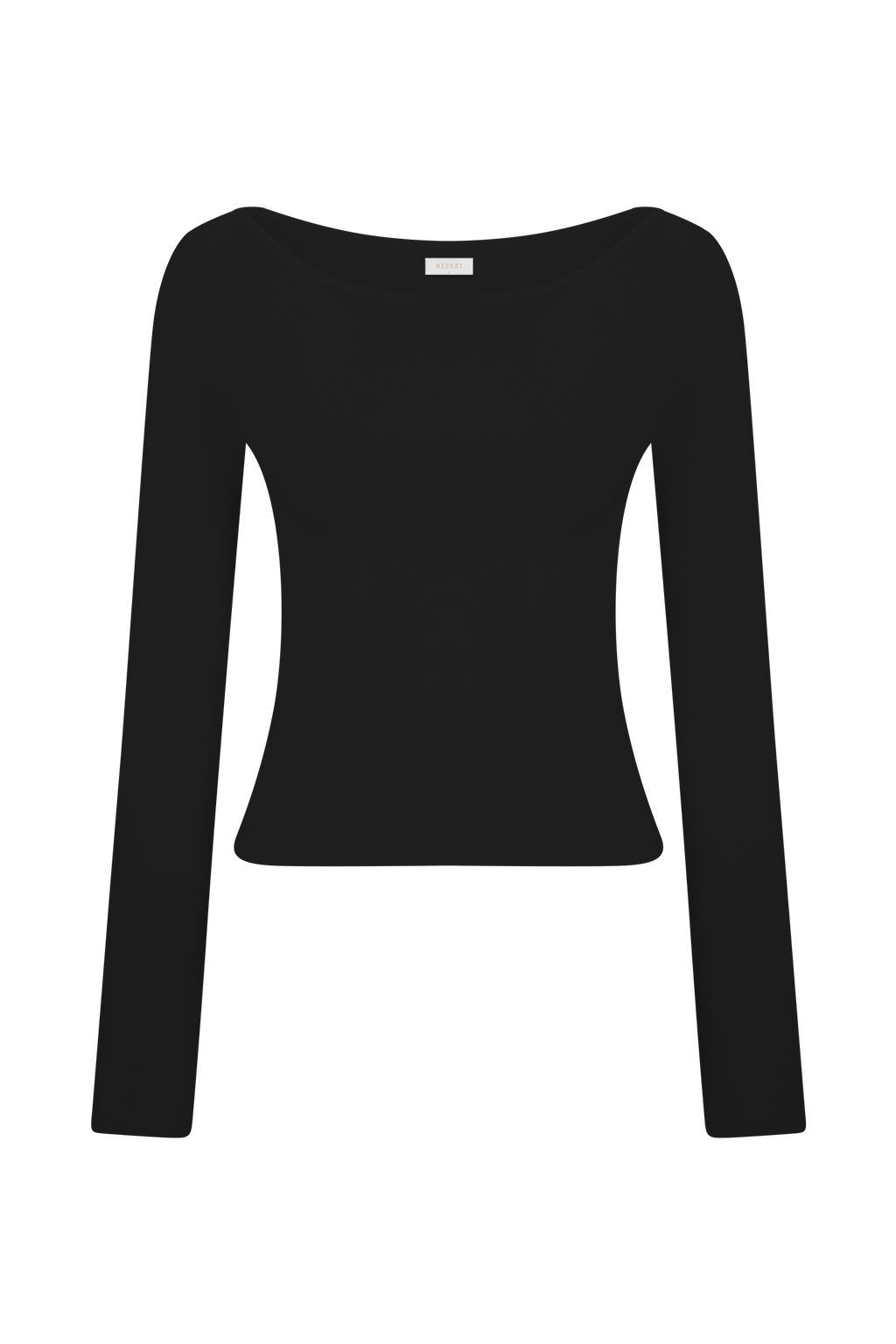 Paedyn Merino Wool Ribbed Long Sleeve Top in Black – Chic&Drifts
