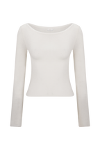 Paedyn Merino Wool Ribbed Long Sleeve Top in Black – Chic&Drifts