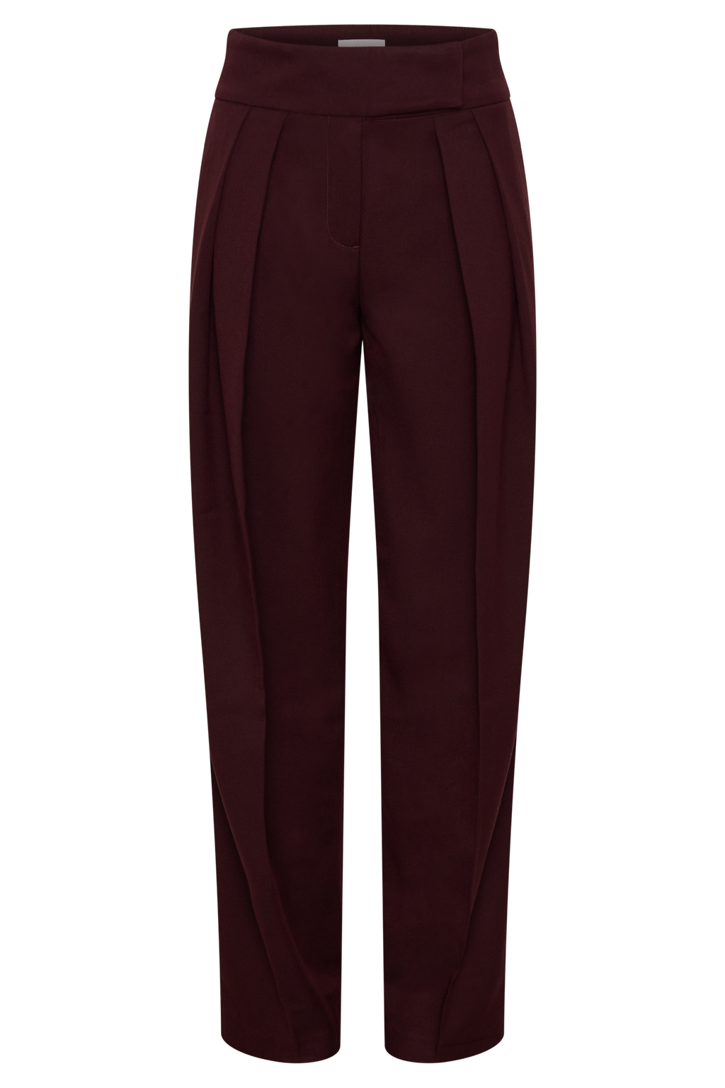 Penelope Pleated High Waisted Pants in Mahogany – Chic&Drifts