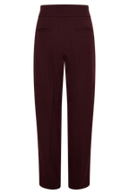 Penelope Pleated High Waisted Pants in Mahogany – Chic&Drifts