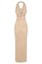 Phi Multi-Wear Cowl Diamante Maxi Dress in Chocolate – Chic&Drifts