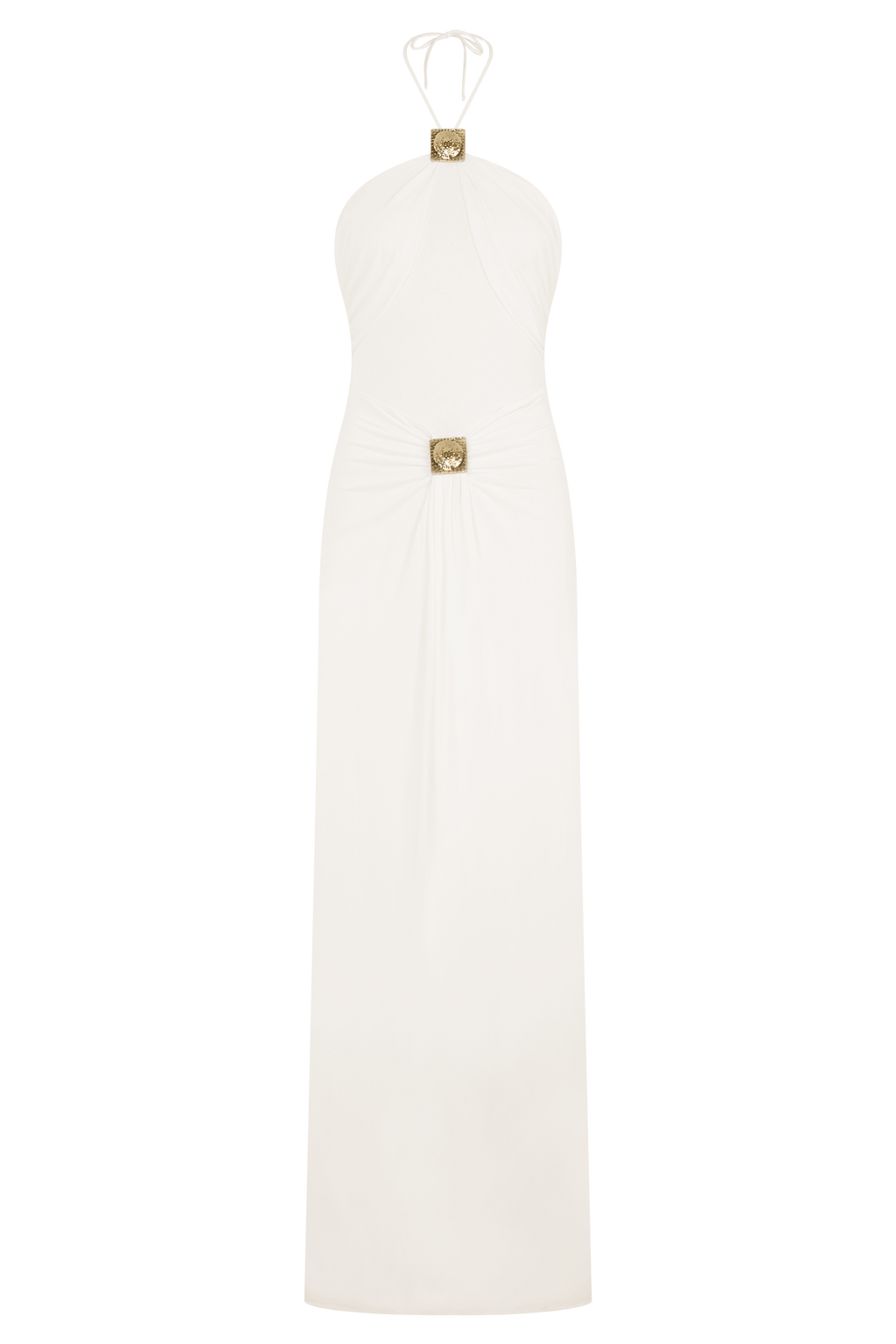 Quincy Halter Maxi Dress With Hardware in Black – Chic&Drifts