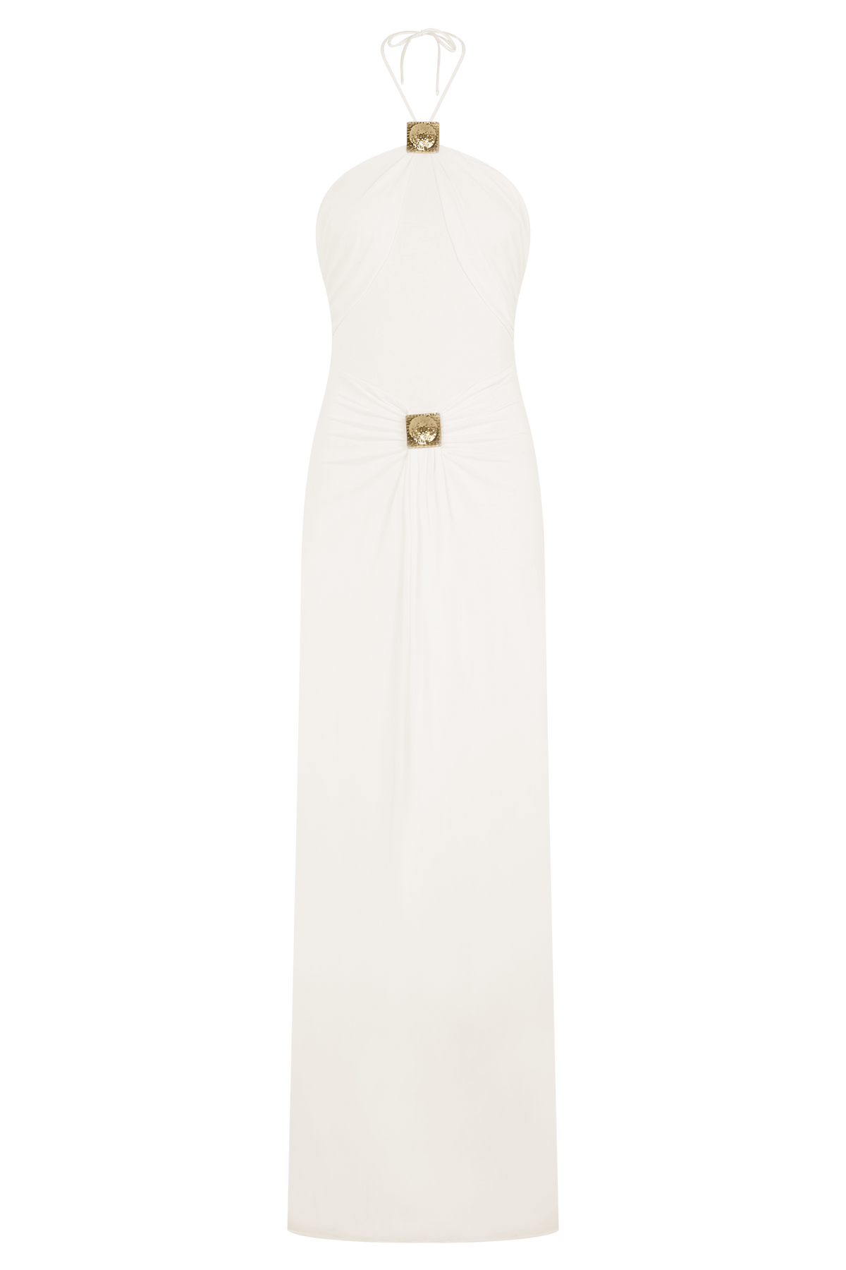 Quincy Halter Maxi Dress With Hardware in Black – Chic&Drifts