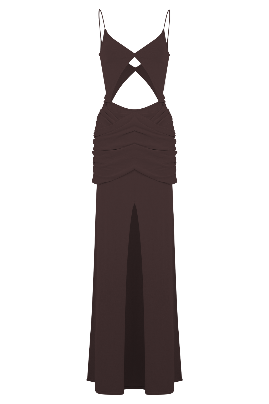 Reama Wrap Over Knit Maxi Dress in Chocolate – Chic&Drifts