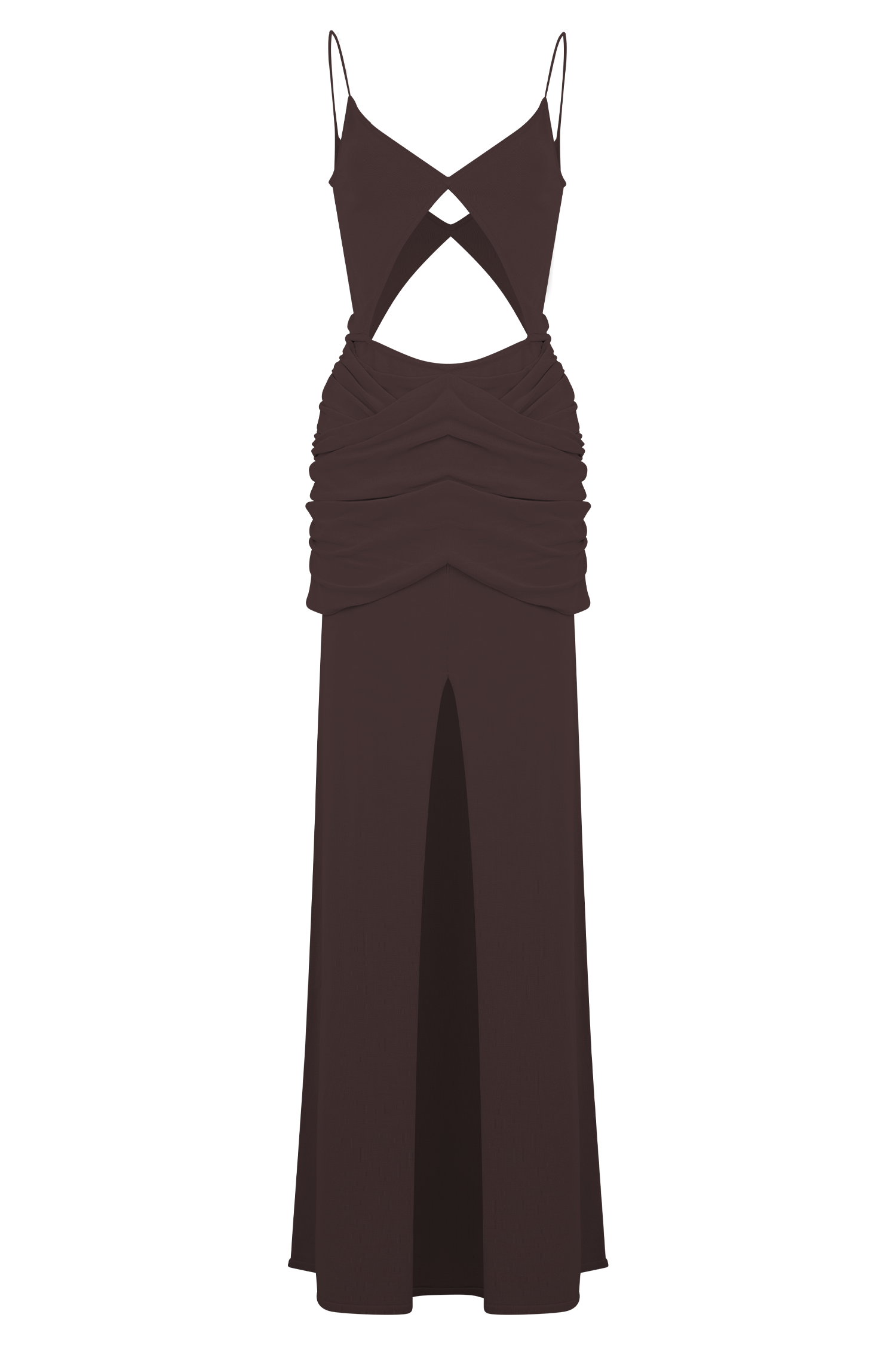 Reama Wrap Over Knit Maxi Dress in Chocolate – Chic&Drifts