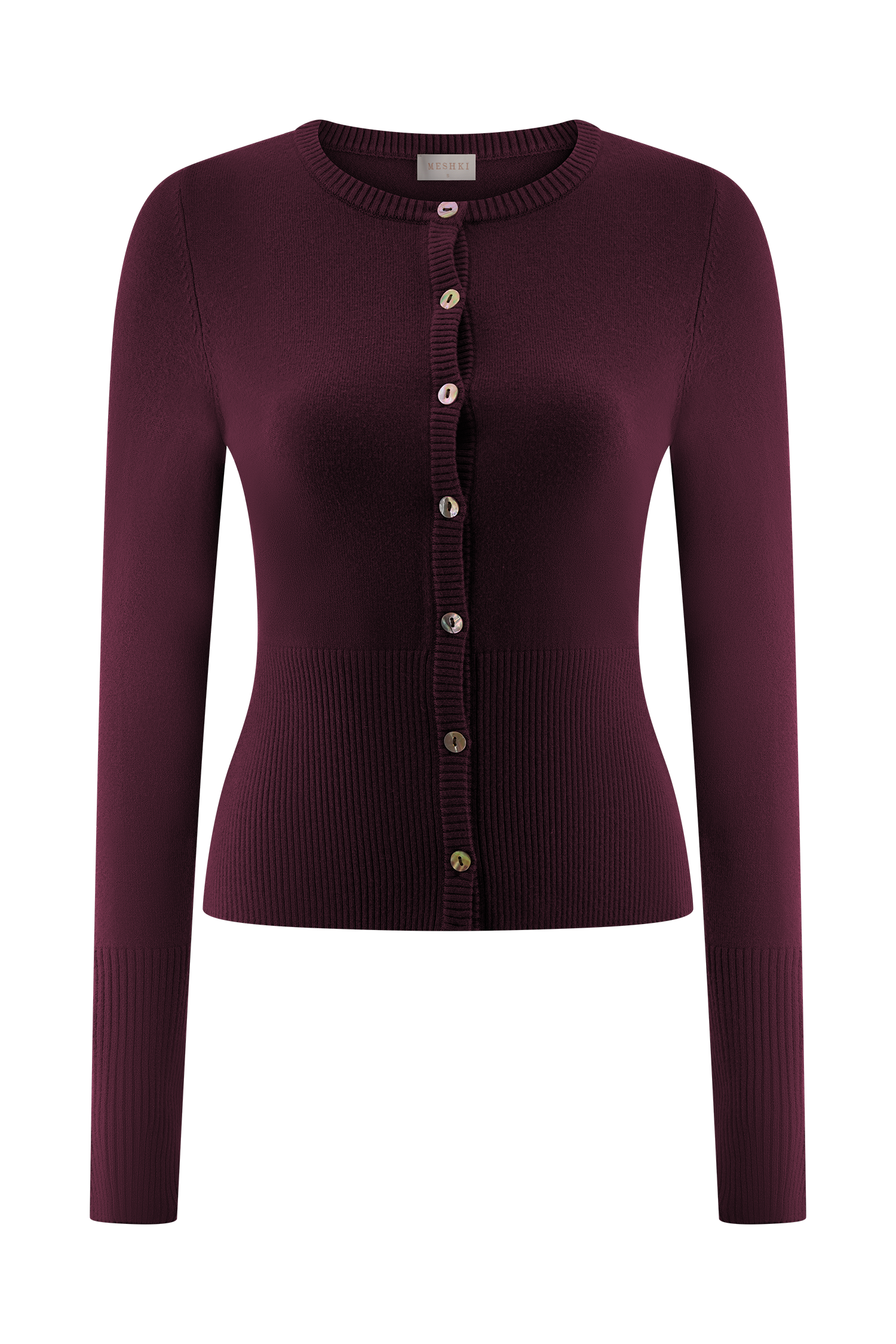 Reese Fitted Knit Cardigan in Merlot – Chic&Drifts