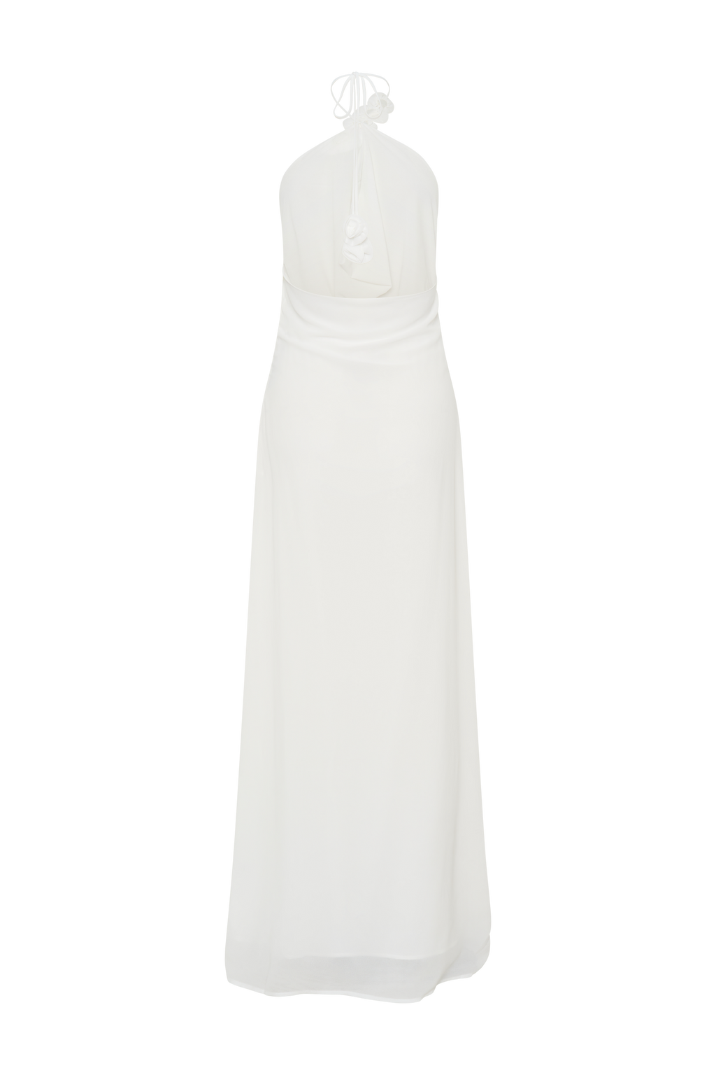 Rosalia Cowl Neck Maxi Dress in White – Chic&Drifts