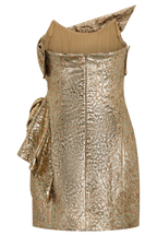 Sadie Structured Mini Dress in Gold – Chic&Drifts
