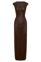 Samara Sleeveless Diamante Maxi Dress in Black – Chic&Drifts