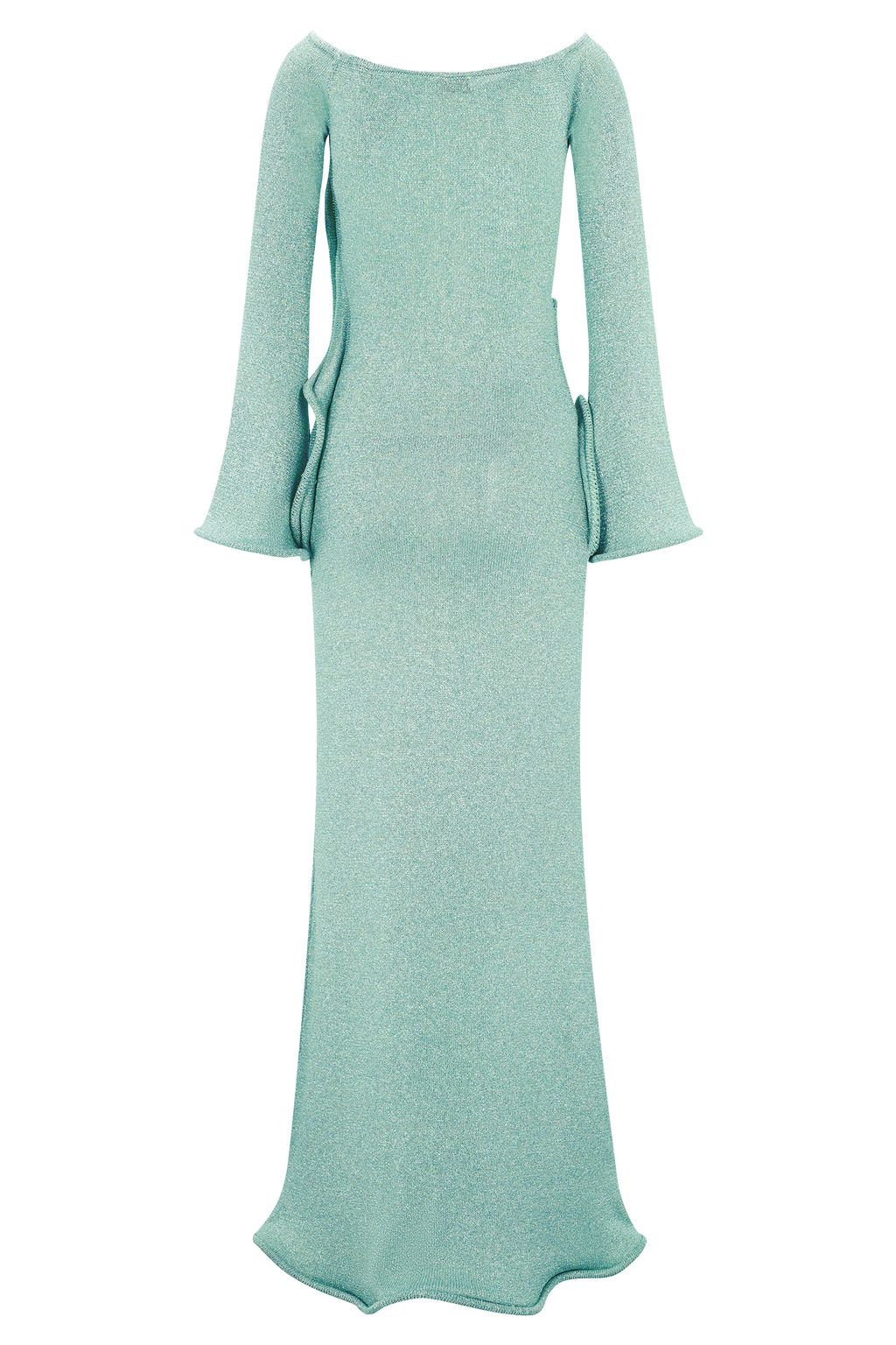Sandrine Lurex Knit Maxi Dress in Aqua – Chic&Drifts