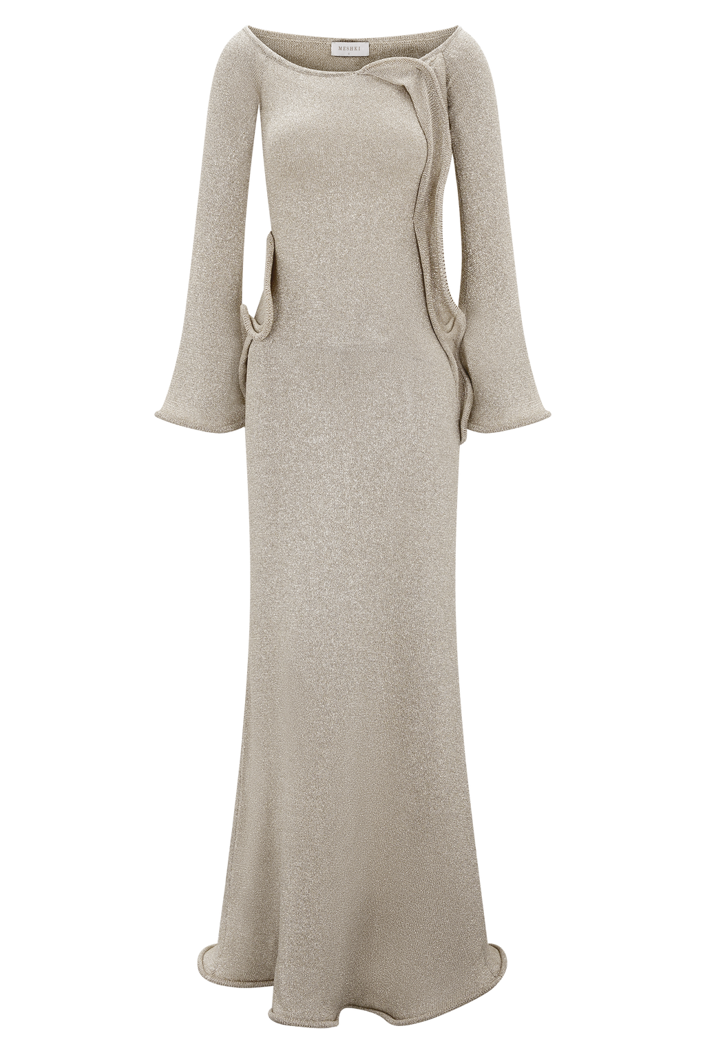 Sandrine Lurex Knit Maxi Dress in Aqua – Chic&Drifts