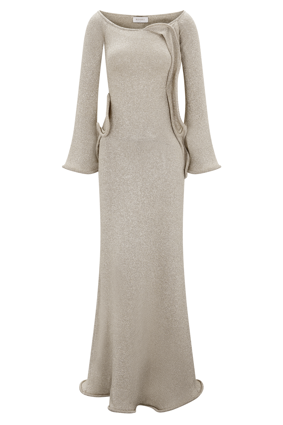 Sandrine Lurex Knit Maxi Dress in Aqua – Chic&Drifts