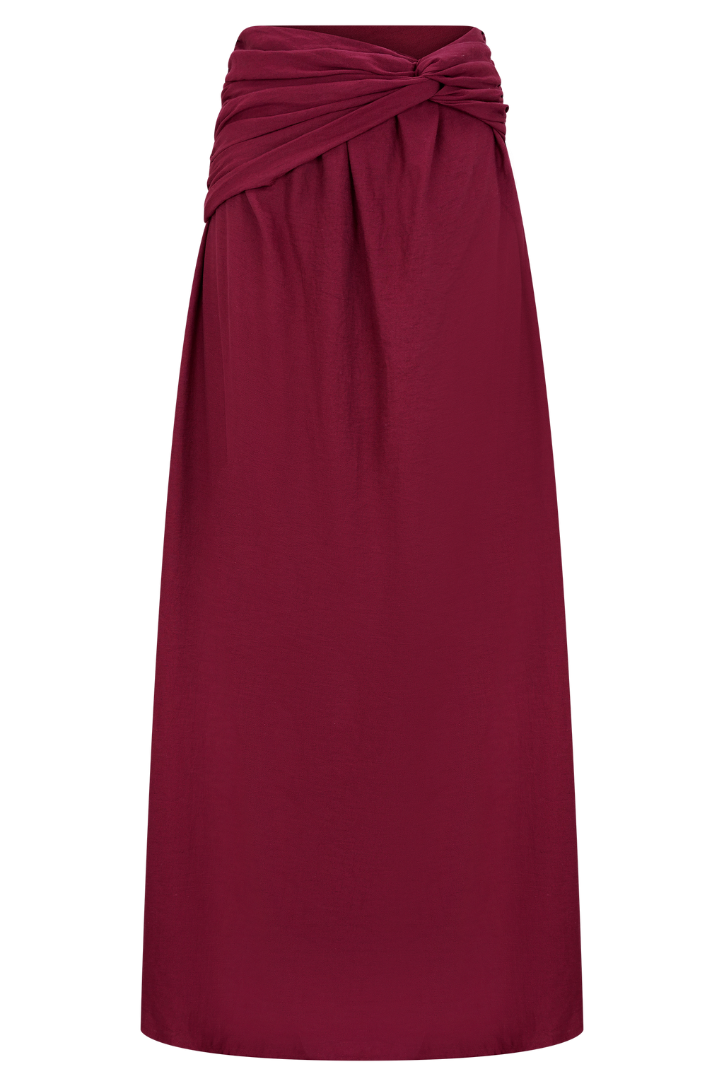 Scottie Gathered Linen Knot Maxi Skirt in Oat Marle – Chic&Drifts