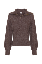 Skylaine Zip Knit Jumper in Brown Marle – Chic&Drifts