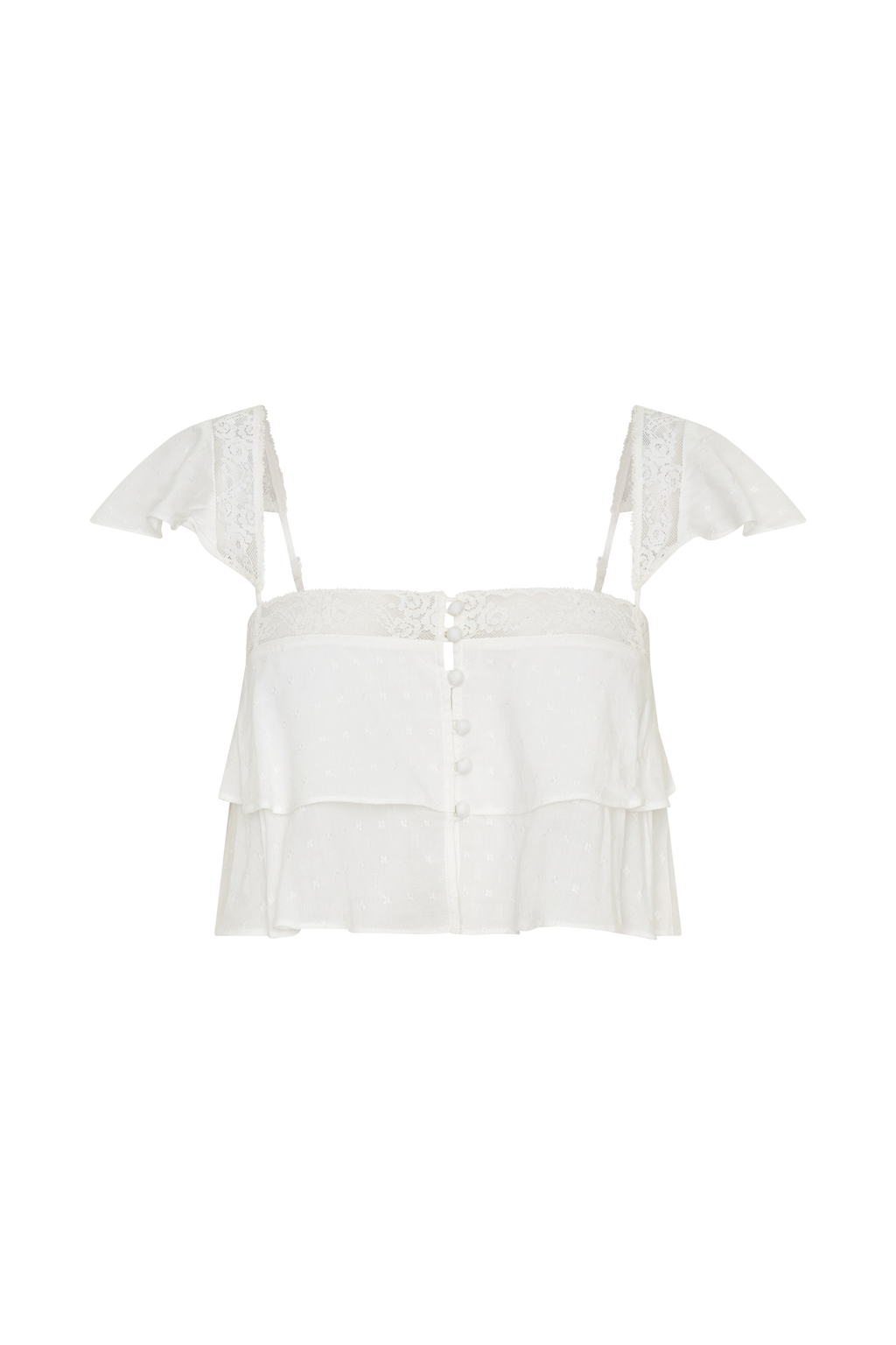 Skylar Lace Sleeveless Crop Top in White – Chic&Drifts