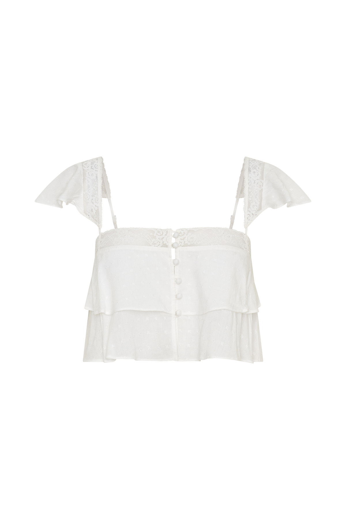 Skylar Lace Sleeveless Crop Top in White – Chic&Drifts
