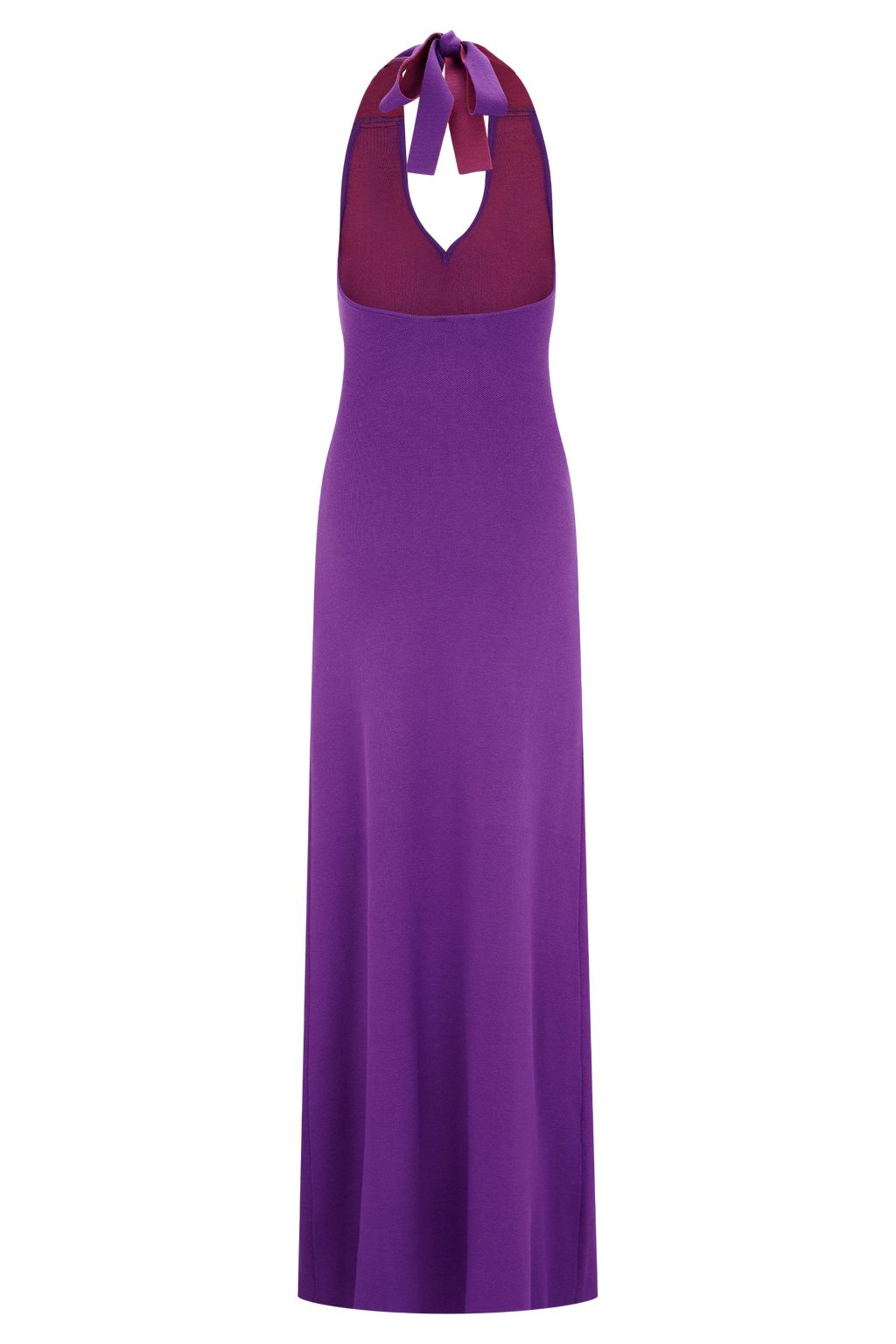Stacy Knit Halter Maxi Dress in Purple/Red – Chic&Drifts