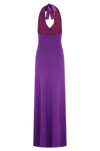 Stacy Knit Halter Maxi Dress in Purple/Red – Chic&Drifts