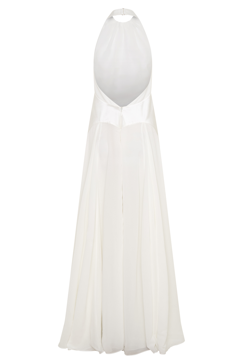 Susan Chiffon Halter Maxi Dress in Ivory – Chic&Drifts