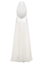 Susan Chiffon Halter Maxi Dress in Ivory – Chic&Drifts