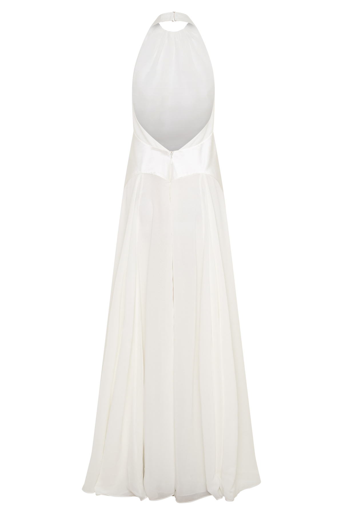 Susan Chiffon Halter Maxi Dress in Ivory – Chic&Drifts