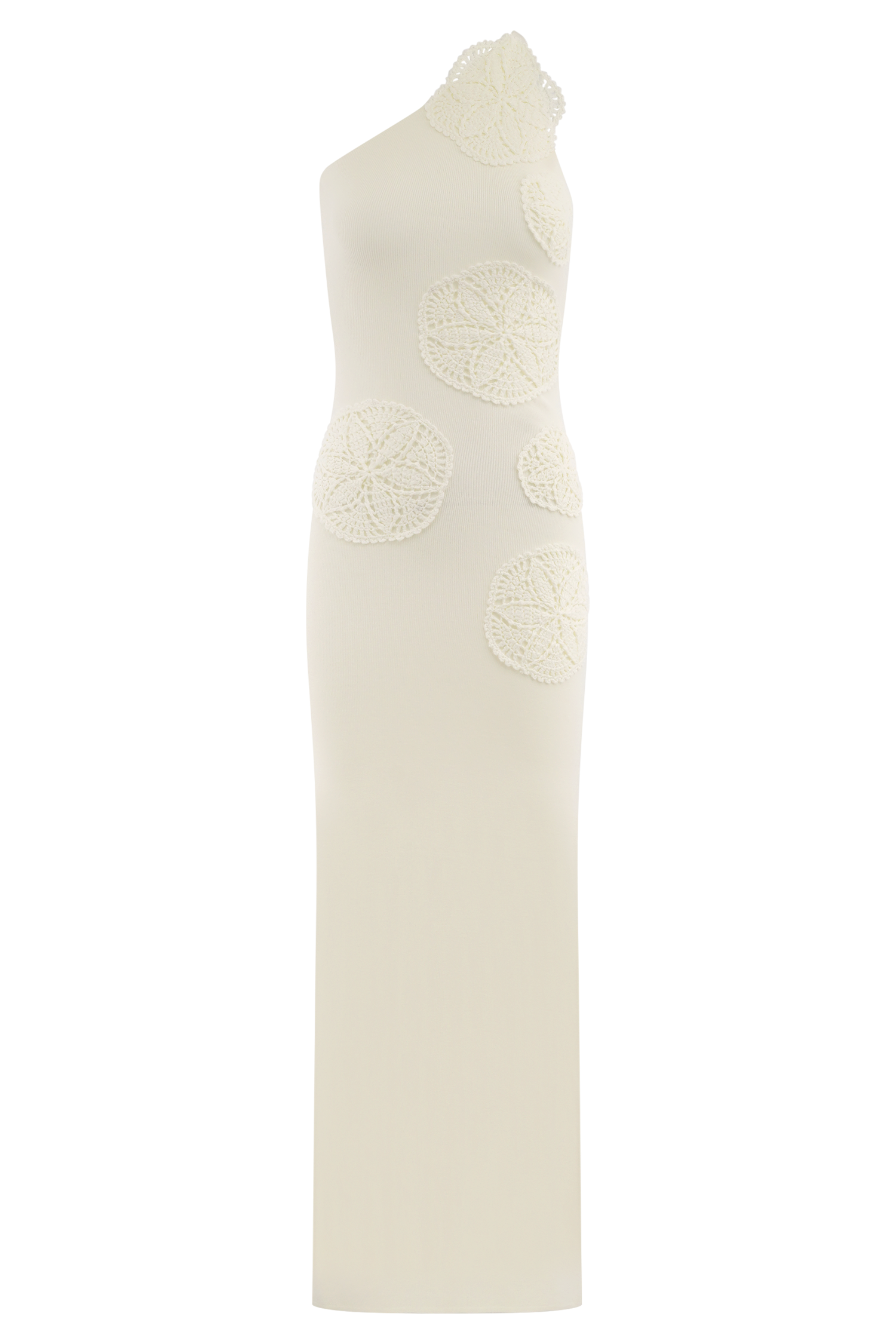 Teneika Crochet Knit Maxi Dress in Ivory – Chic&Drifts