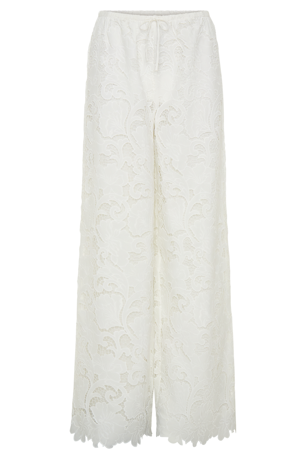 Tessa Broderie Straight Leg Trousers in White – Chic&Drifts