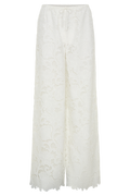Tessa Broderie Straight Leg Trousers in White – Chic&Drifts