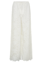 Tessa Broderie Straight Leg Trousers in White – Chic&Drifts