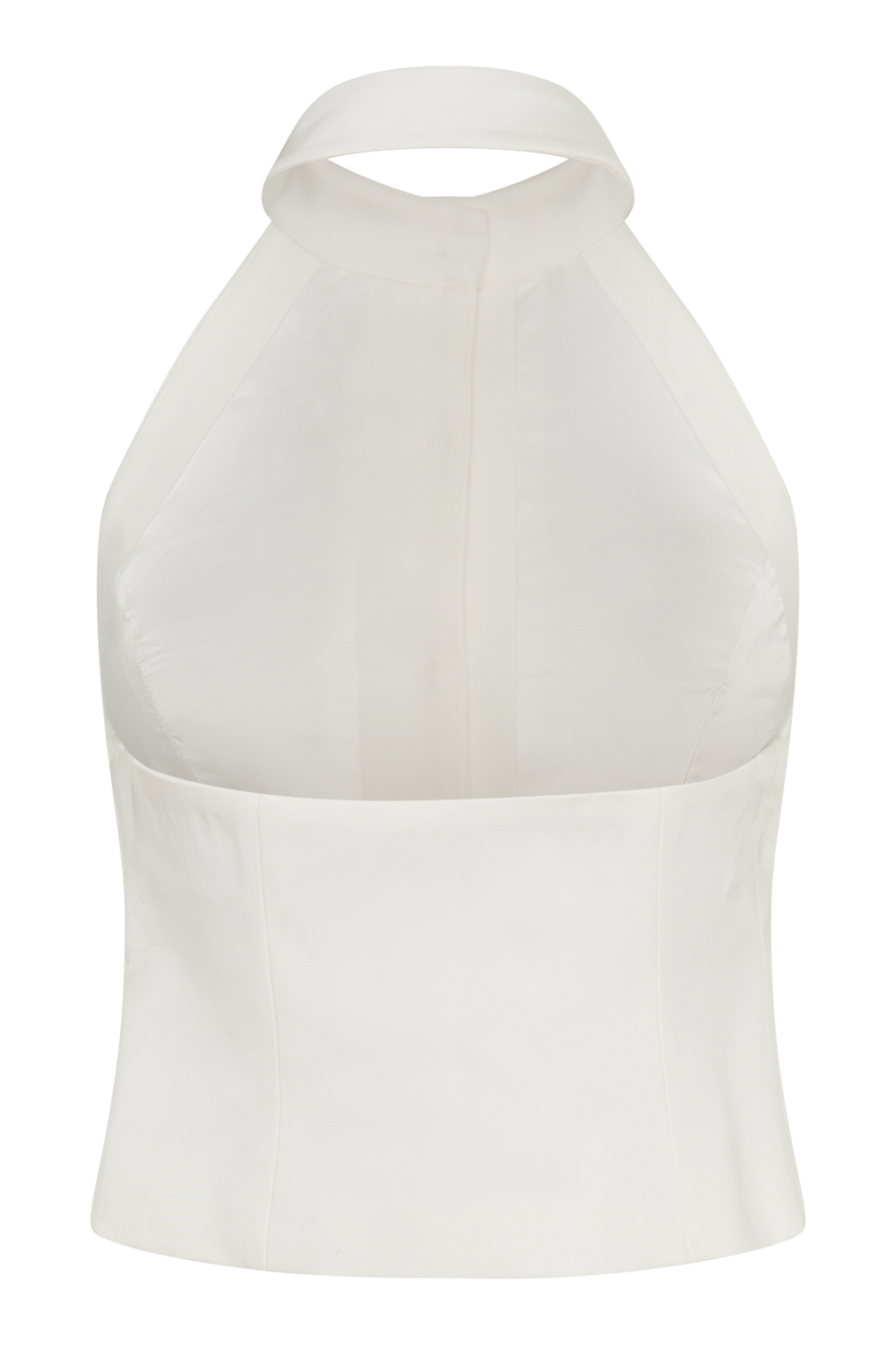 Tiara Halter Neck Suiting Top in White – Chic&Drifts
